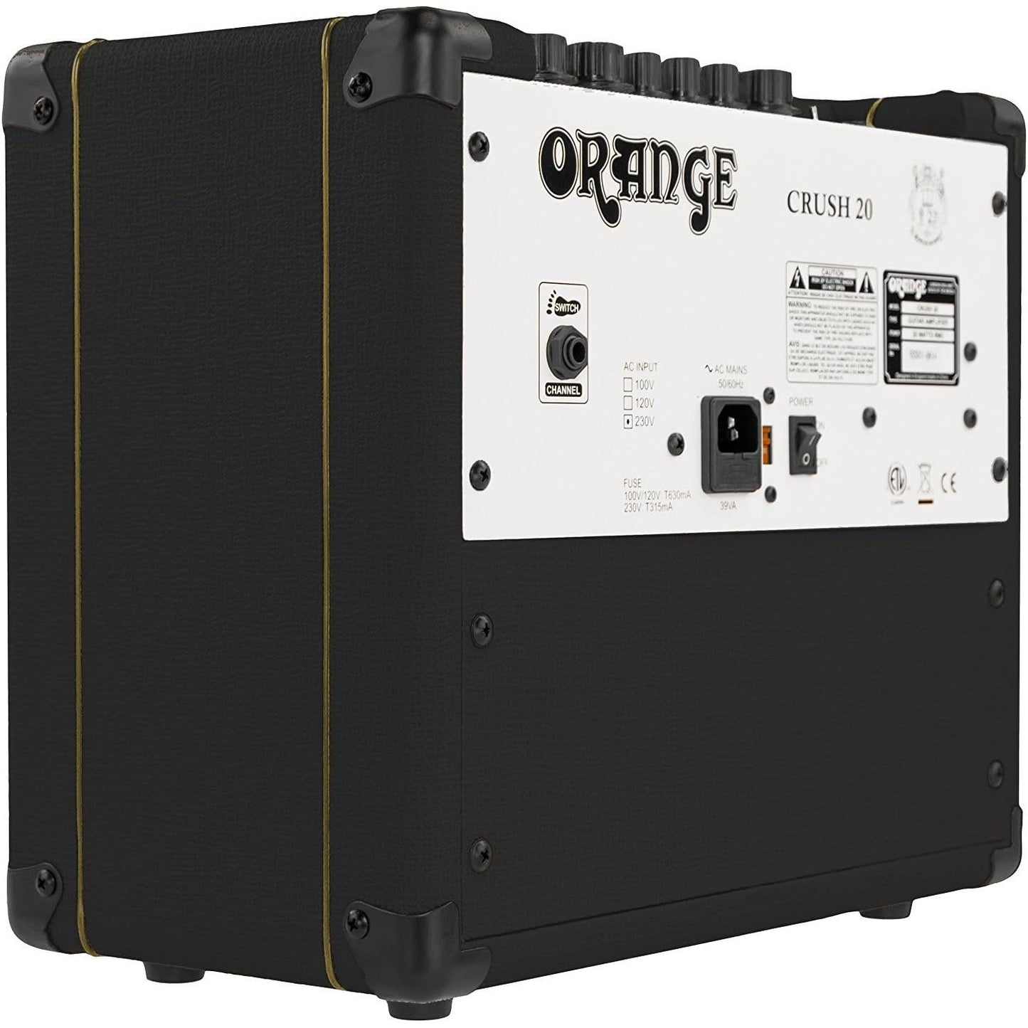 Orange CRUSH20 BLK Guitar Combo Amplifier, Black