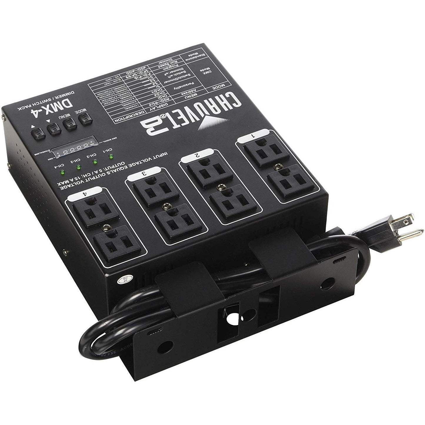 CHAUVET DJ DMX-4 LED Lighting Dimmer/Relay Pack | Lighting Accessories
