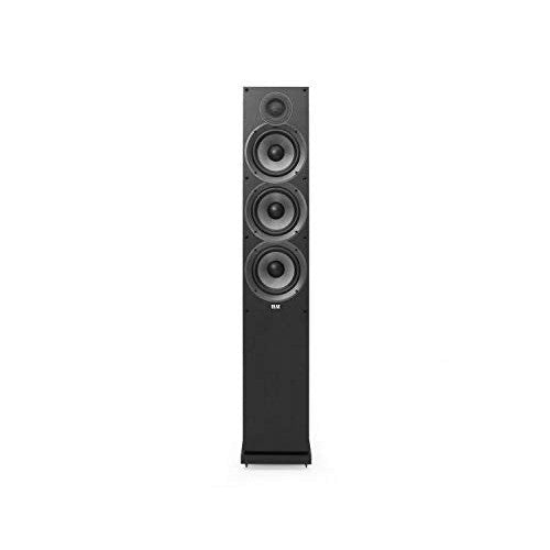 ELAC Debut 2.0 F6.2 Floorstanding Speaker, Black (Each) - 1” Cloth Dome Tweeter & Triple 6.5” Aramid Fiber Woofers - 3-Way Bass Reflex - Up to 35,000 Hz Response