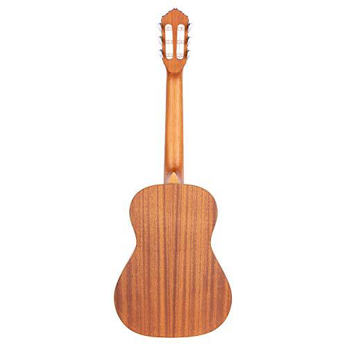 Ortega Guitars 6 String Family Series 1/2 Size Nylon Classical Guitar w/Bag, Right, Cedar Top-Natural-Satin, (R122-1/2)