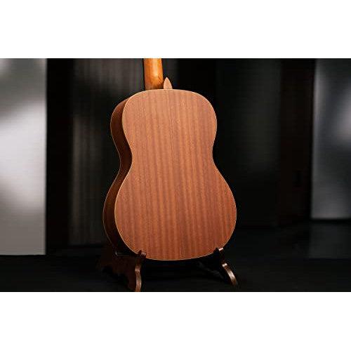 Ortega Guitars 6 String Family Series 7/8 Size Nylon Classical Guitar w/Bag, Right, Cedar Top-Natural-Satin, (R122-7/8)