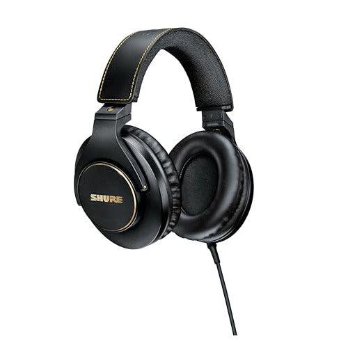 Shure SRH840A Over-Ear Wired Headphones for Critical Listening & Monitoring, Professional Headset, Tailored Frequency Response, Superior Detailed Sound, Adjustable & Collapsible Design - 2022 Version