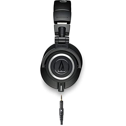 Audio-Technica ATH-M50X Professional Studio Monitor Headphones, Black, Professional Grade, Critically Acclaimed, with Detachable Cable