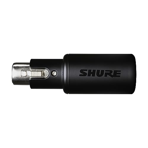 Shure MVX2U XLR-to-USB Digital Interface with Headphone Jack, Integrated Pre-amp with 60dB Gain Control, Zero-Latency Monitoring, 48V Phantom Power, ShurePlus Desktop App, 1m USB-C Cable