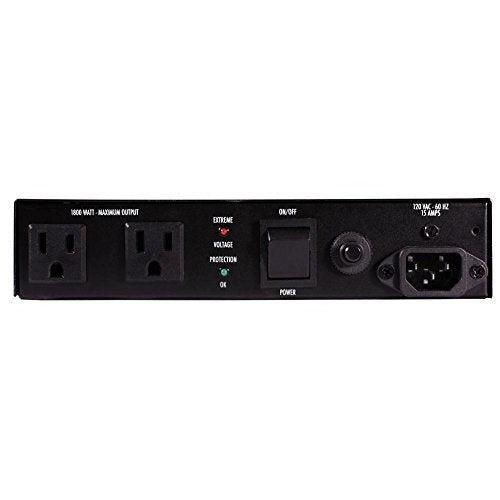 Furman AC-215A Compact Power Conditioner with Auto-Resetting Voltage Protection - Black