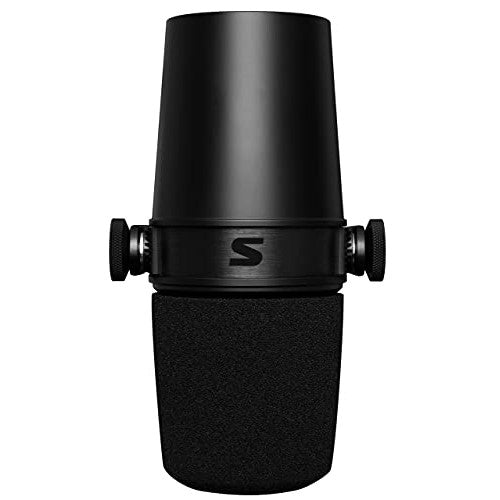 Shure MV7X XLR Podcast Microphone - Pro Quality Dynamic Mic for Podcasting & Vocal Recording, Voice-Isolating Technology, All Metal Construction, Mic Stand Compatible, Optimized Frequency - Black