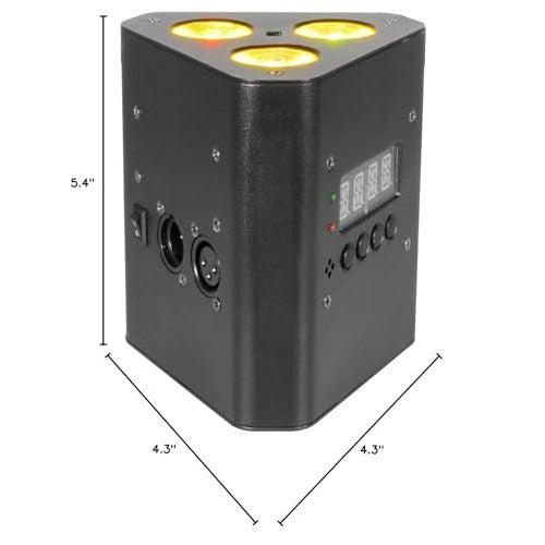 CHAUVET DJ EZwedge Tri Battery-Operated Tri-Color LED Wash Light w/Infared Remote Control