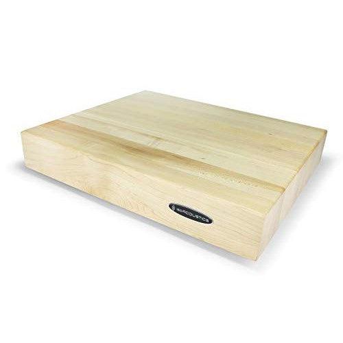 IsoAcoustics Delos Turntable Isolation Butcher Block Series: 1815M2 (18" W x 15" D x 3" H) Maple