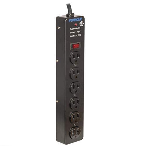 Furman SS-6 6-Outlet Pro Surge Suppressor Strip (SS6d1)