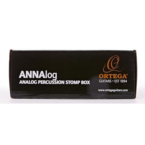 Ortega Guitars Analog Singer-Songwriter Stomp Box with Built-in Passive Piezo for Kick Sound, Natural (ANNALOG)