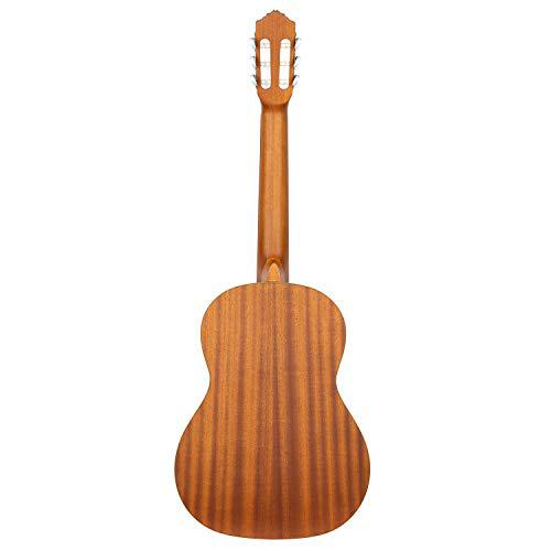 Ortega Guitars 6 String Family Series Full Size Left-Handed Nylon Classical Guitar w/Bag, Cedar Top-Natural-Satin, (R122L)