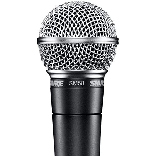 Shure SM58 Pro XLR Dynamic Microphone - Professional Studio & Live Performance Cardioid Mic for Vocals, Podcasting, and Recording (SM58-LC)