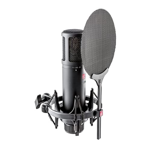 SE ELECTRONICS - 2200 Large Diaphragm Cardioid Condenser Mic with Shockmount and Filter