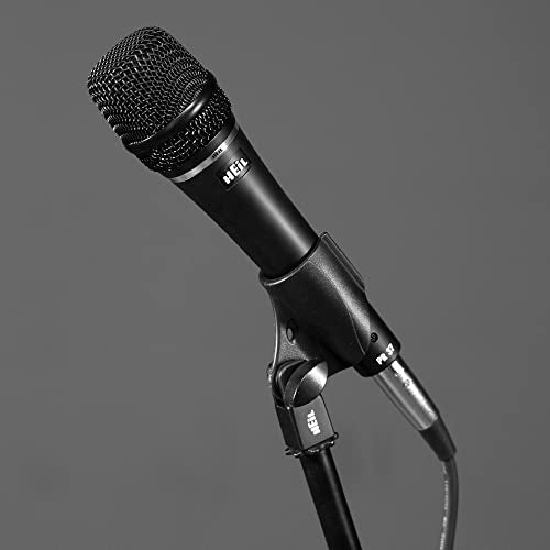 Heil PR 37 Dynamic Microphone for Live Sound Applications, XLR Microphone for Live Music, Wide Frequency Response, Ultra-Clear Sound, Superior Rear Noise Rejection, and Durable Construction - Black