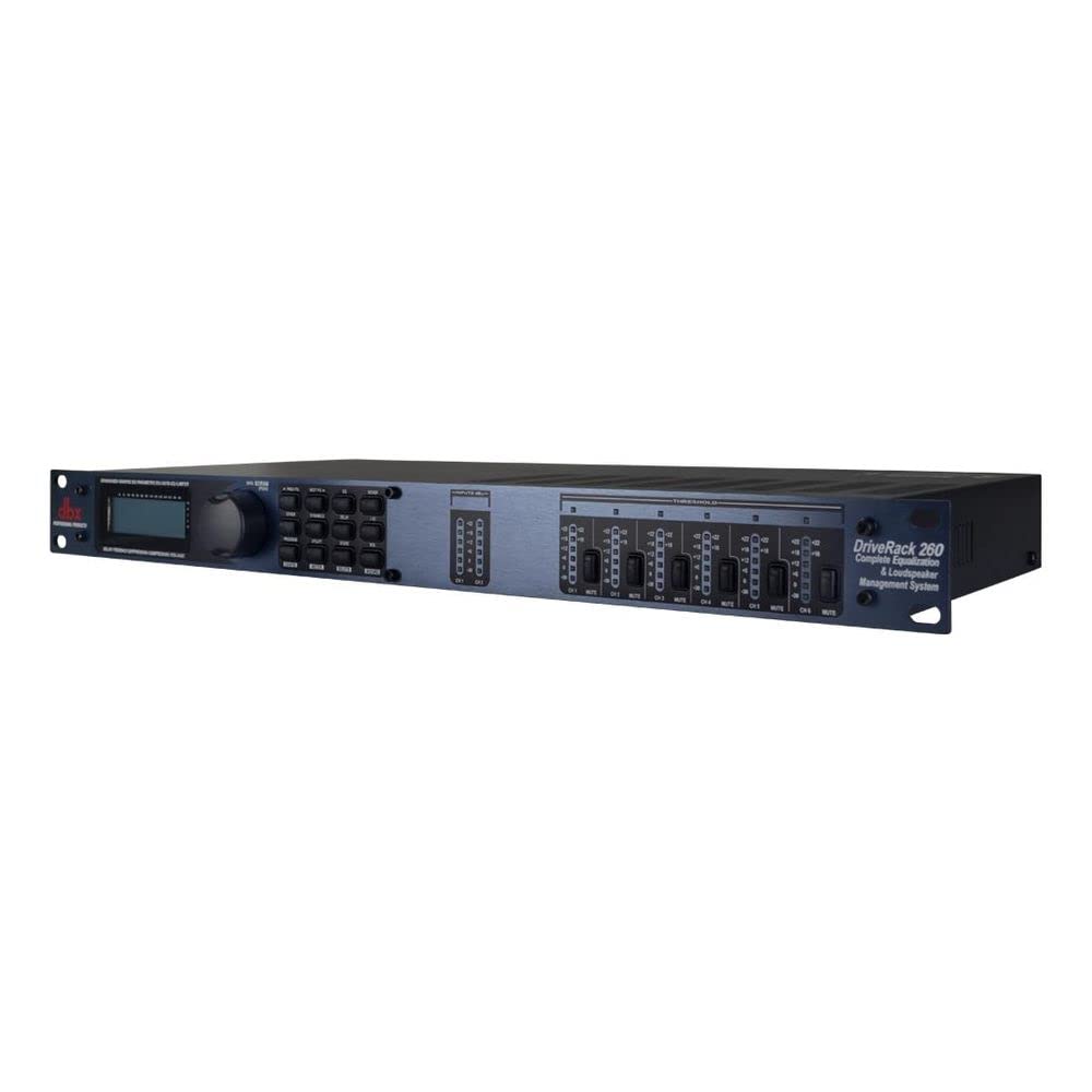 dbx DriveRack 260 2x6 I/O Loudspeaker Management System (Crossover, Graphic EQ, Parametric EQ, Auto-EQ, and Limiter)