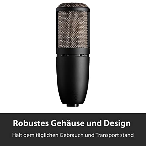 AKG Pro Audio P420 Dual Capsule Condenser Microphone, Black