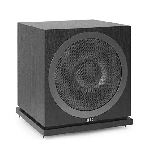 ELAC Debut 2.0 SUB3010 10” Powered Subwoofer with AutoEQ, Black - Custom Driver & 400-Watt BASH Amplifier - Braced MDF Cabinets