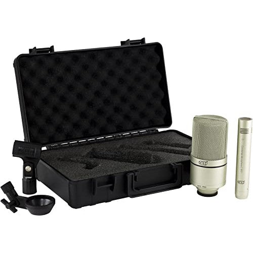 MXL 990/991 Large and Small Diaphragm Condenser Microphone Bundle Project/Home Studio Recording | XLR | Cardiod (Champagne)