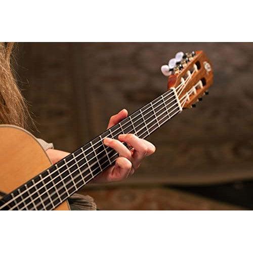 Ortega Guitars 6 String Family Series 3/4 Size Nylon Classical Guitar w/Bag, Right, Cedar Top-Natural-Satin, (R122-3/4)