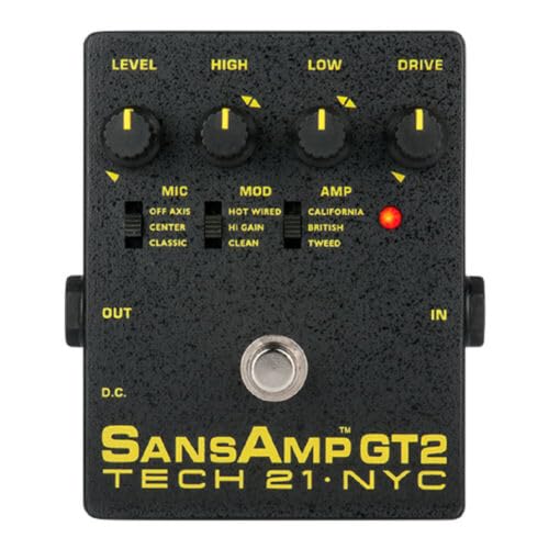 Tech 21 SansAmp GT2 Tube Amp Emulator Pedal