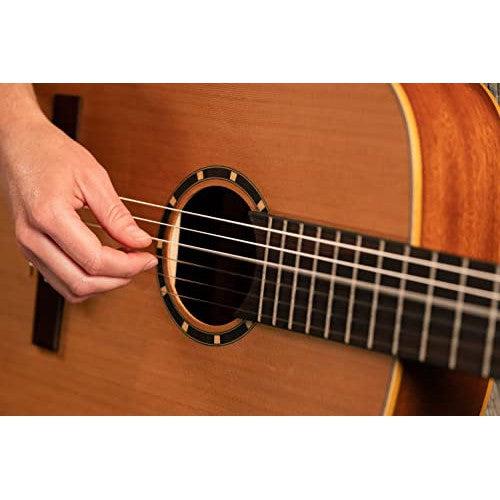 Ortega Guitars 6 String Family Series 7/8 Size Nylon Classical Guitar w/Bag, Right, Cedar Top-Natural-Satin, (R122-7/8)