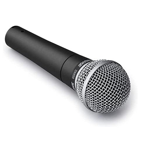 Shure SM58 Pro XLR Dynamic Microphone - Professional Studio & Live Performance Cardioid Mic for Vocals, Podcasting, and Recording (SM58-LC)