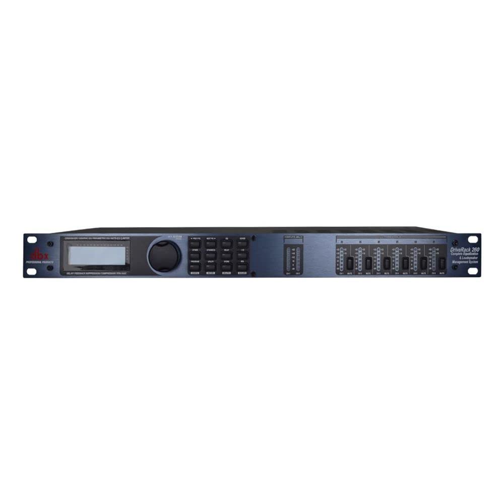 dbx DriveRack 260 2x6 I/O Loudspeaker Management System (Crossover, Graphic EQ, Parametric EQ, Auto-EQ, and Limiter)