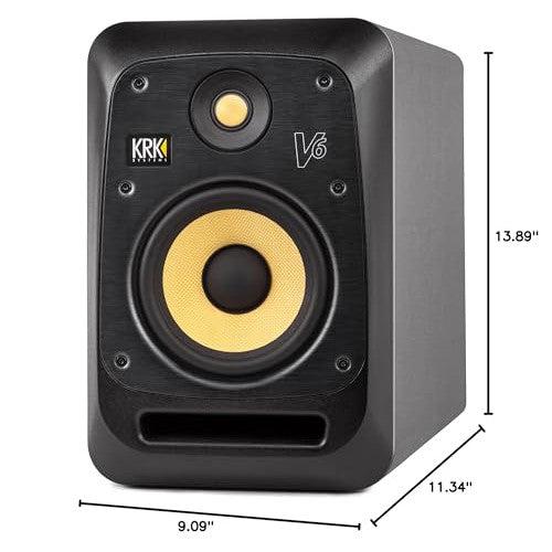 KRK V6 Series 4 6" 2-Way Powered Studio Reference Monitor, Black