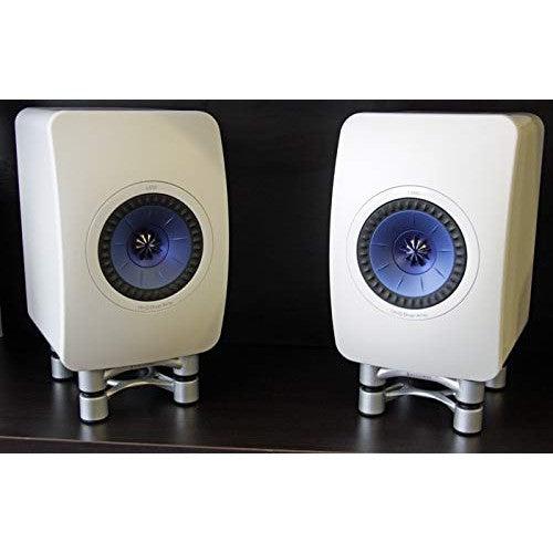 IsoAcoustics Aperta Series Isolation Speaker Stands with Tilt Adjustment: Aperta (6.1" x 7.5") Silver Pair