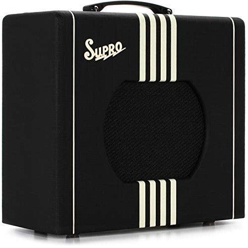 Supro Delta King 10 1x10-inch 5-watt Tube Combo Amp - Black and Cream