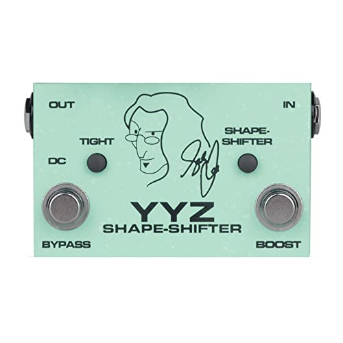 Tech 21 YYZ Geddy Lee Shape-Shifter Signature SansAmp Pedal with 12dB Boost Stomp Switch, Mix Control, and 3-Band Active EQ