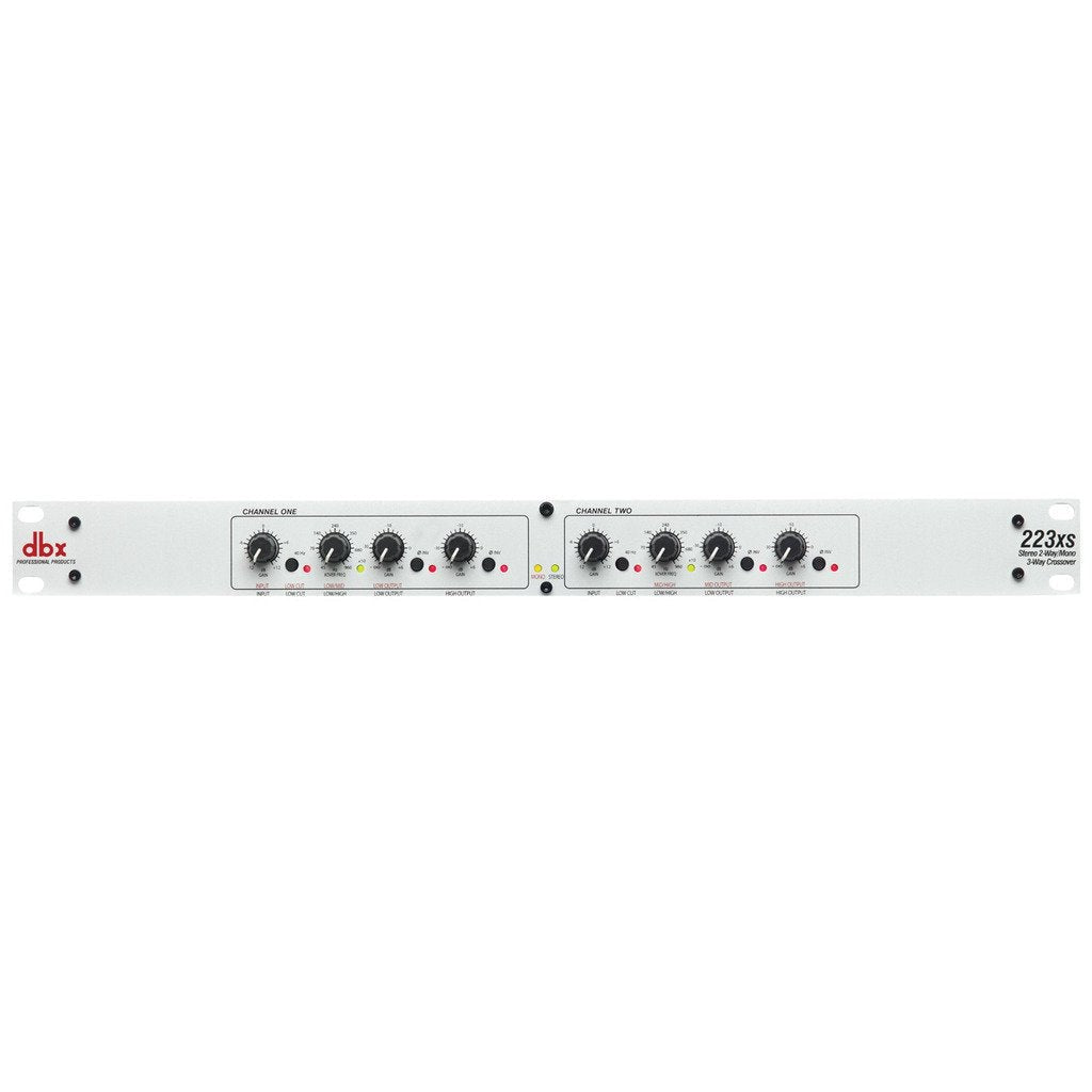 dbx 223xs Stereo 2-Way, Mono 3-Way Crossover with XLR Connectors