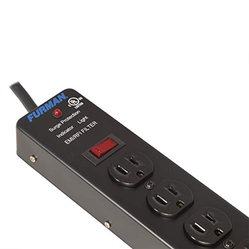 Furman SS-6 6-Outlet Pro Surge Suppressor Strip (SS6d1)