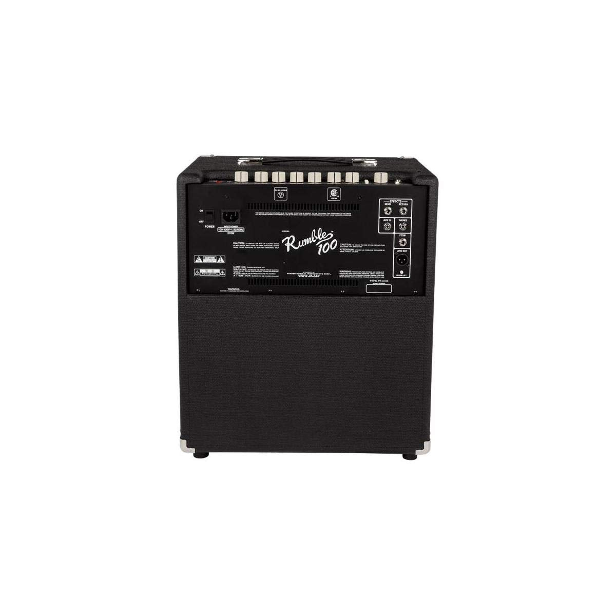 Fender Rumble 100 V3 Bass Amp for Bass Guitar, 100 Watts, with 2-Year Warranty 12 Inch Eminence Speaker, Overdrive Circuit, Tone Voicing, Effects Loop and Direct XLR Output