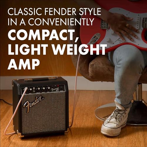 Fender Frontman 10G Guitar Amp, 10 Watts, with 2-Year Warranty, 6 Inch Fender Special Design Speaker, 5.75Dx10.25Wx11H Inches