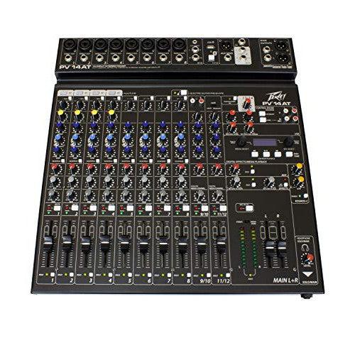 Peavey PV 14 AT 14 Channel Compact Mixer with Bluetooth and Antares Auto-Tune