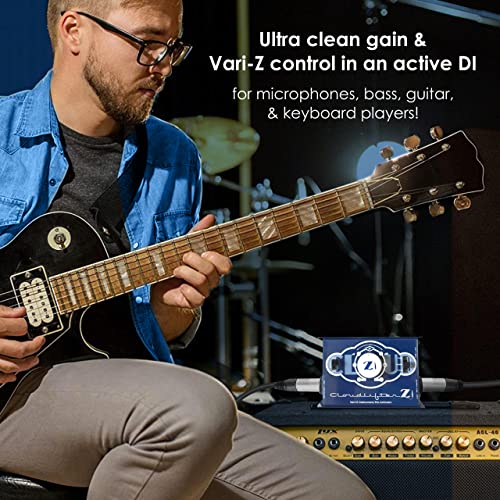 Cloud Microphones - Cloudlifter Zi - Vari-Z Instrument DI and Mic Activator for Bass/Guitar/Voice - Ultra Clean Microphone Preamp Gain - Variable Impedance Control - USA Made