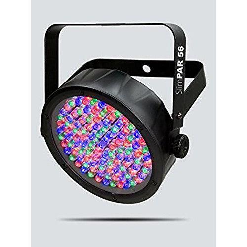 CHAUVET DJ SlimPAR 56 LED PAR Can Wash Light w/Built-In and Sound Activated Modes , Black