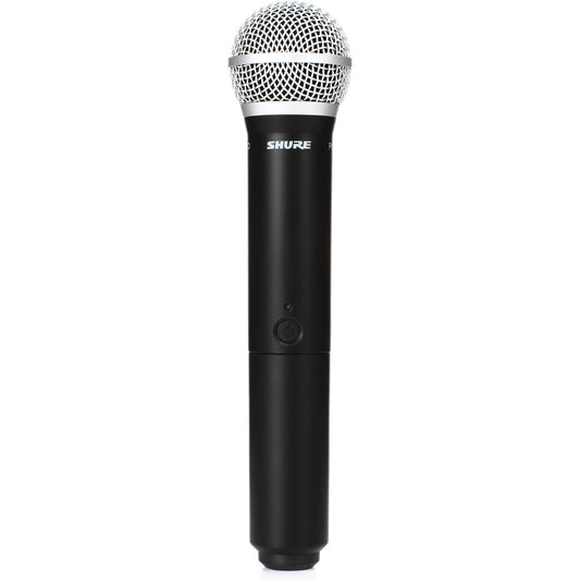 Shure BLX2/PG58 Handheld Wireless Transmitter with PG58 Vocal Mic Capsule - for use with BLX Wireless Microphone Systems (Receiver Sold Separately) | H9 Band