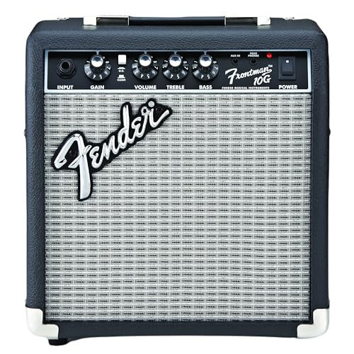 Fender Frontman 10G Guitar Amp, 10 Watts, with 2-Year Warranty, 6 Inch Fender Special Design Speaker, 5.75Dx10.25Wx11H Inches