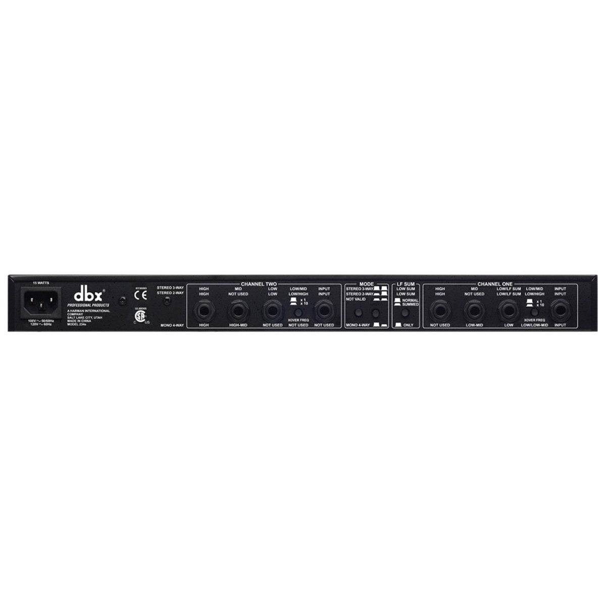 dbx 234s Stereo 2-Way, Mono 4-Way Crossover