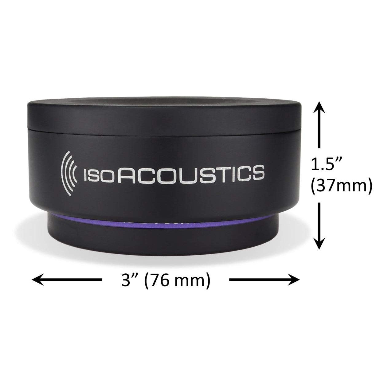 IsoAcoustics Iso-Puck Series Acoustic Isolators (Iso-Puck 76, 40 lbs or Less/Unit, 2-Pack)