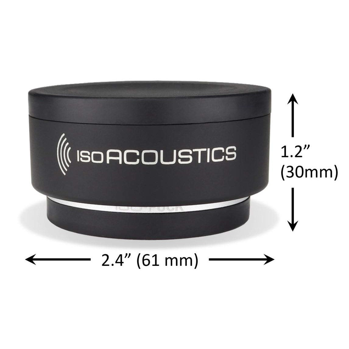 IsoAcoustics Iso-Puck Series Acoustic Isolators (Iso-Puck, 20 lbs max/Unit, 2-Pack)