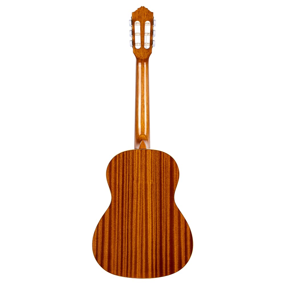 Ortega Guitars 6 String Family Series 3/4 Size Nylon Classical Guitar w/Bag, Right, Cedar Top-Natural-Gloss, (R122G-3/4)