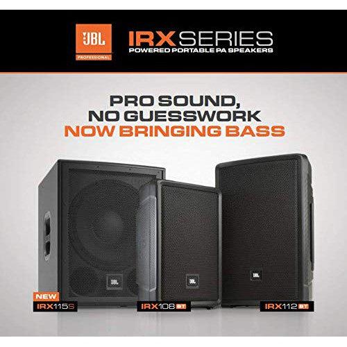 JBL Professional IRX108 Powered Portable Speaker with Bluetooth, 8-Inch, Black