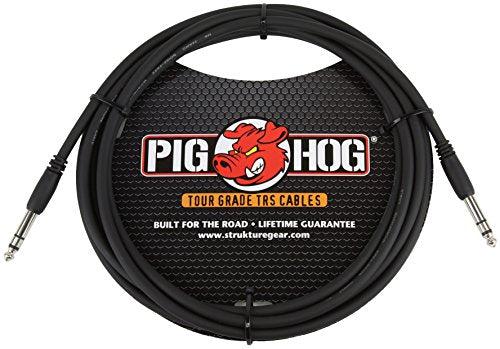 Pig Hog PTRS10 High Performance 1/4" TRS Instrument Cable, 10 Feet