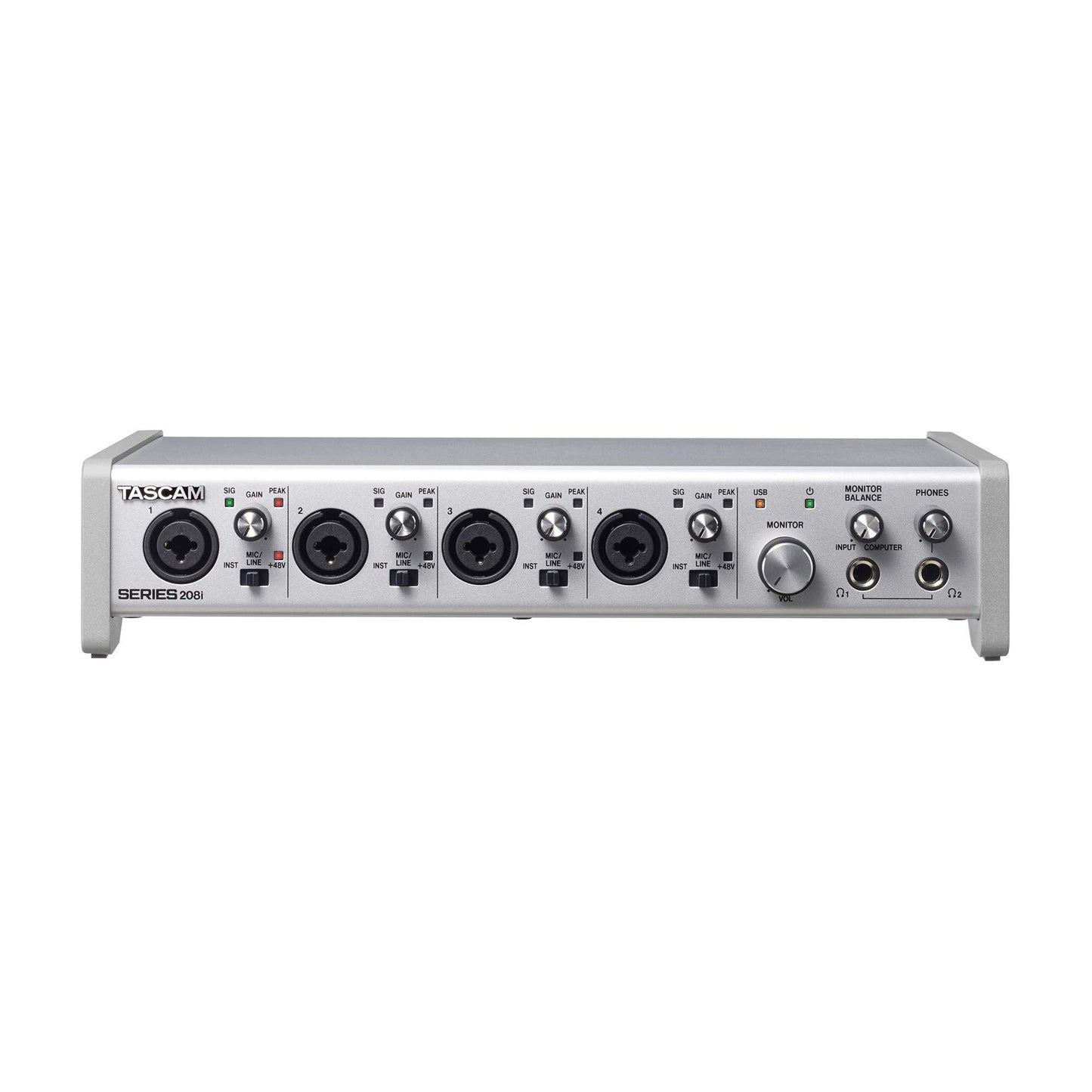 Tascam SERIES 208i 20 IN/8 OUT USB Audio Interface with MIDI, DAW Recording Software for Songwriting, Podcasting, Recording