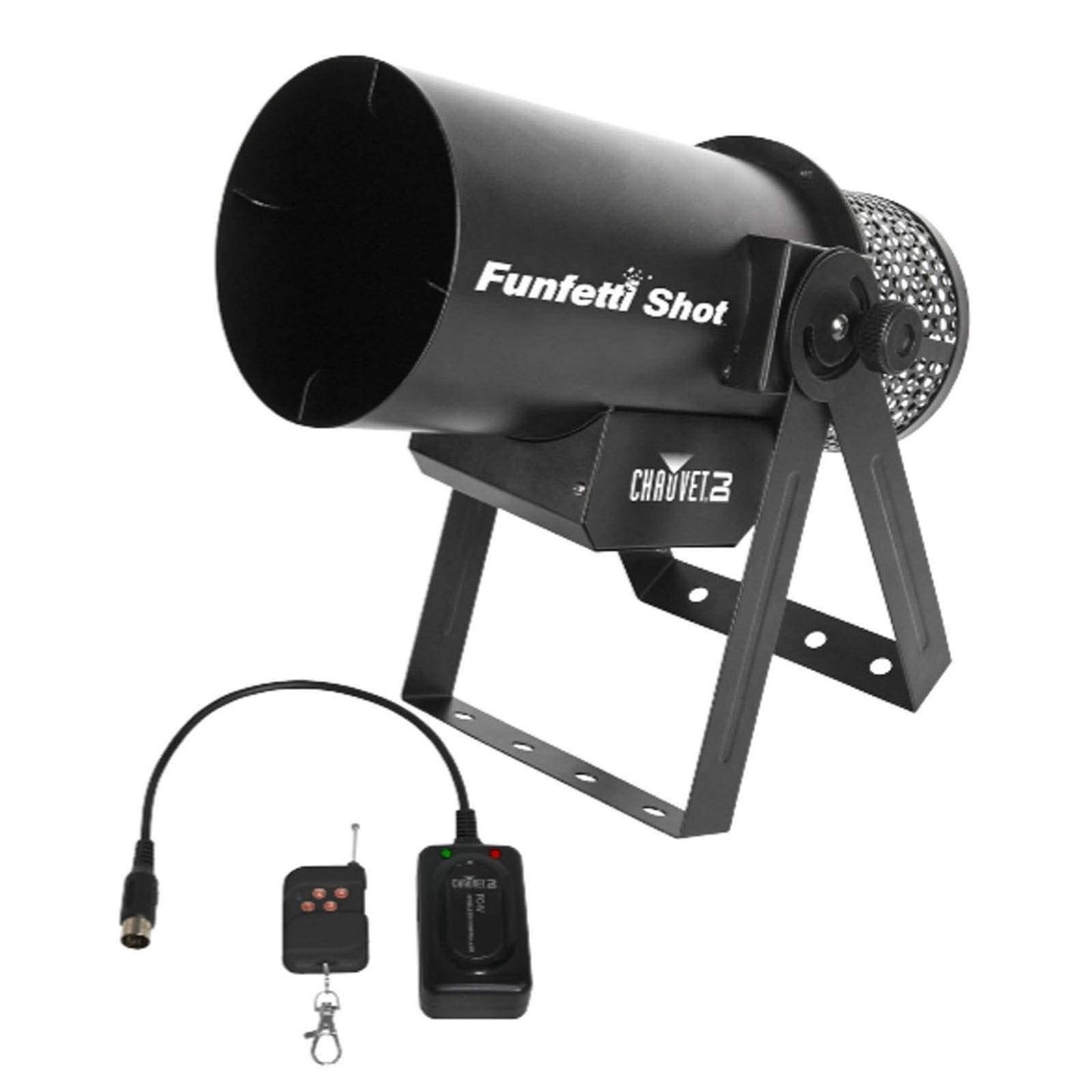 CHAUVET DJ FunFetti Shot Professional Confetti Launcher w/Wireless Remote for Concerts, Parties, and Special Events