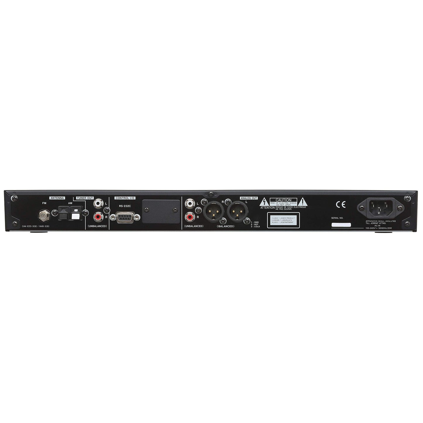 Tascam CD-400U Rackmount CD/Media Player with Bluetooth Wireless and AM/FM Receiver