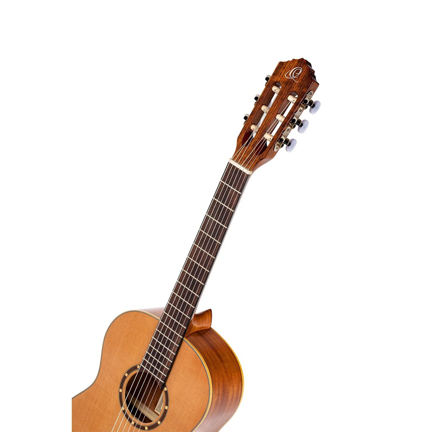 Ortega Guitars 6 String Family Series 3/4 Size Nylon Classical Guitar w/Bag, Right, Cedar Top-Natural-Gloss, (R122G-3/4)